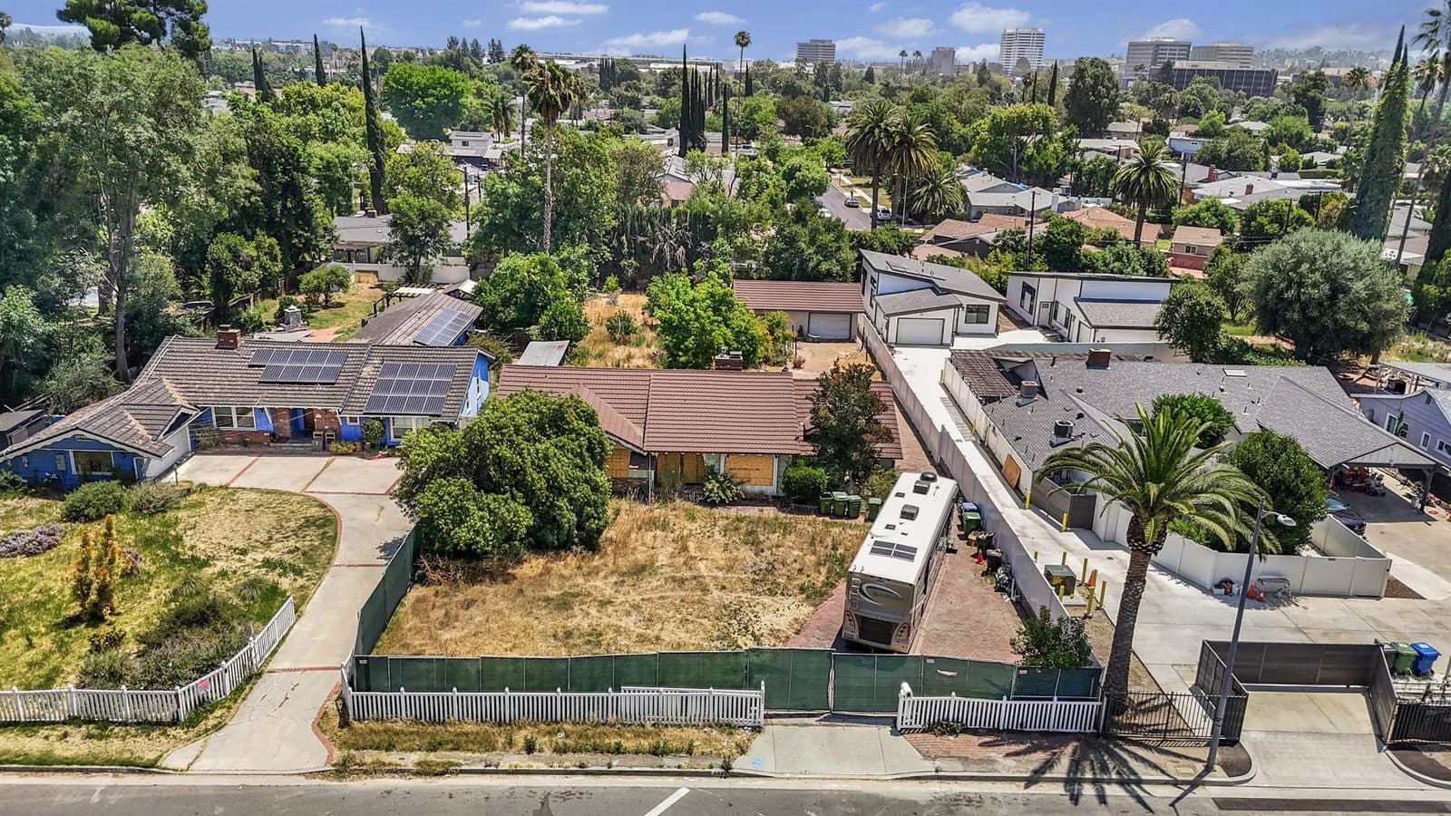 Aerial of the West Hills development site