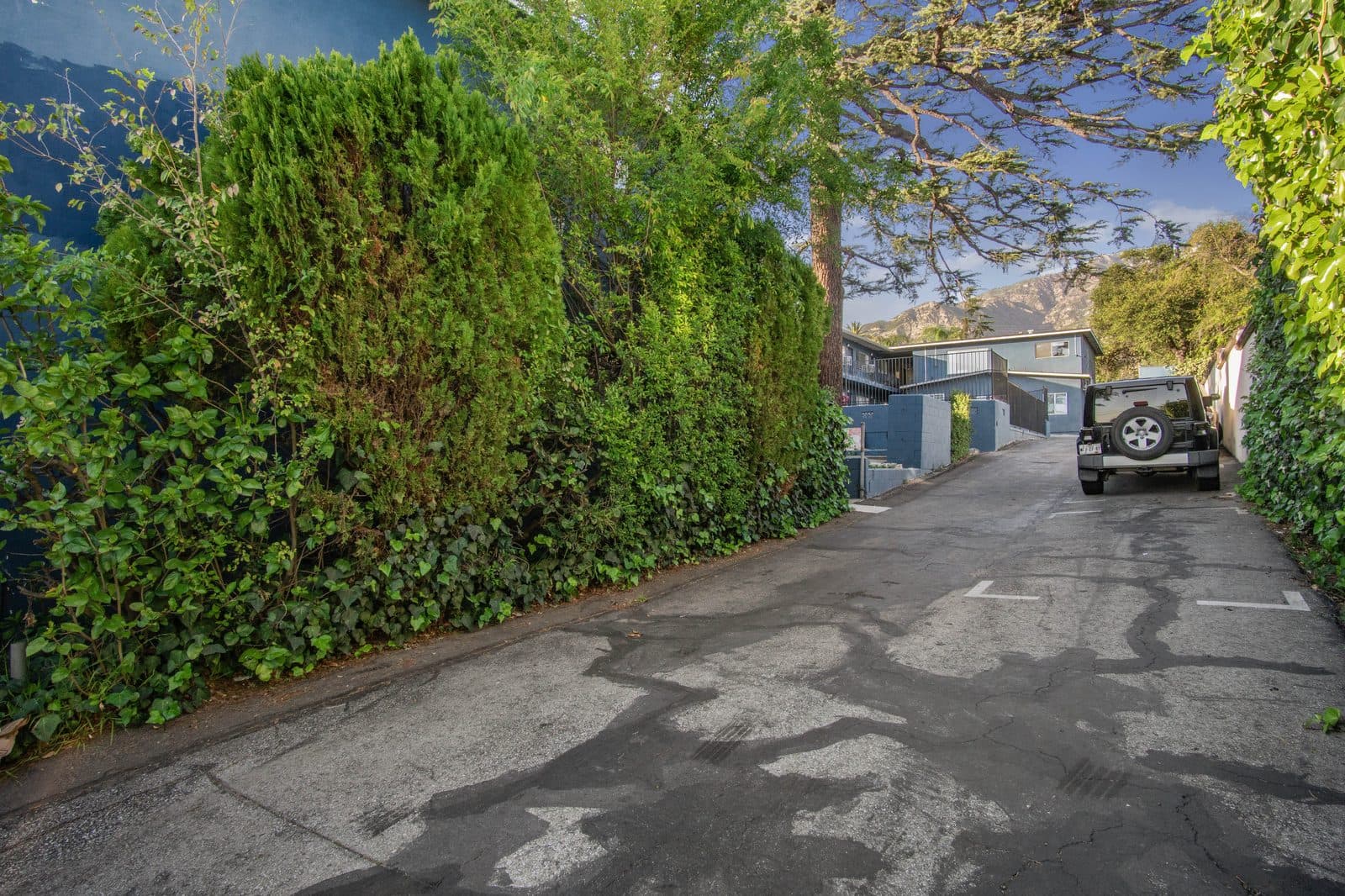 Driveway and rear building access at 755 E Pine Street